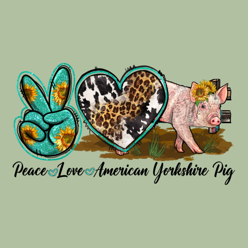 Peace Love Yorkshire Pig Urban Hoodie by LillyAllenDesigns | Teevron