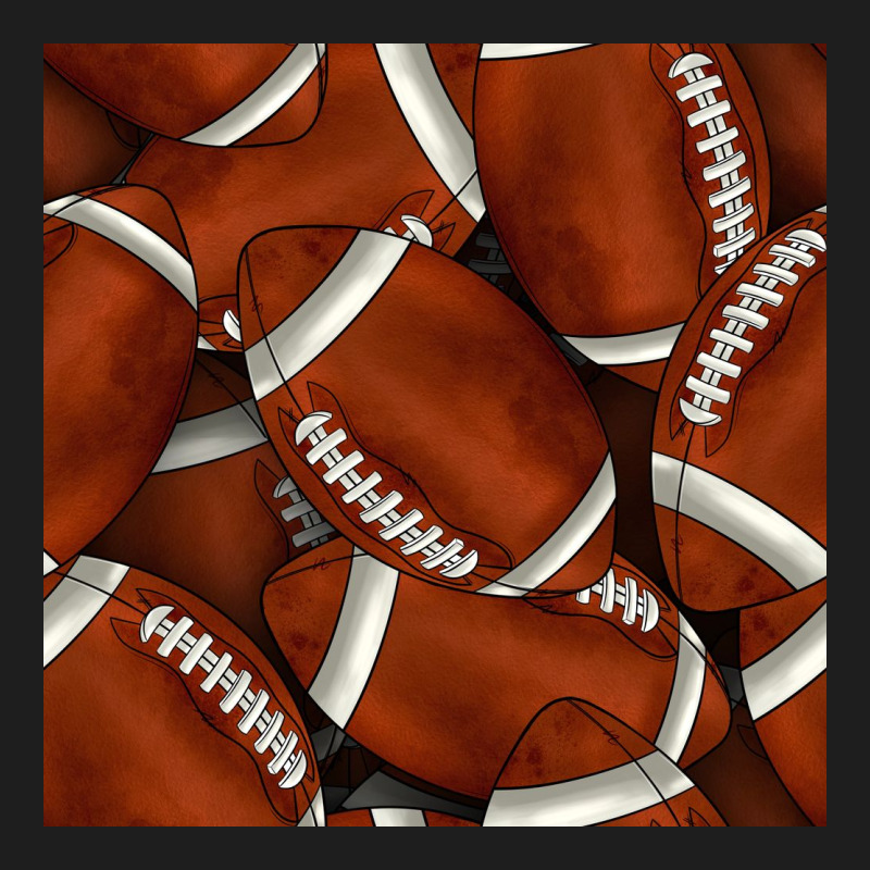 American Football Seamless Pattern Classic Tee by BundleAndBundleShop | Teevron