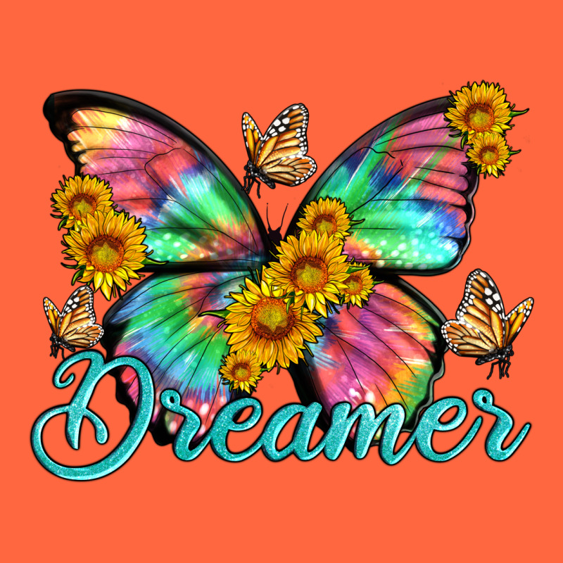 Dreamer With Butterfly And Sunflowers Premium Hoodie by Artiststas | Teevron