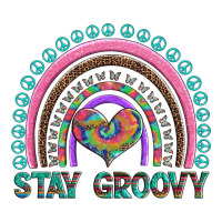 stay groovy with rainbow and heart | Teevron