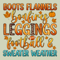 Boots Flannels Bonfires Leggins Football Heavyweight Hoodie | Teevron