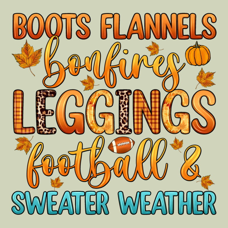Boots Flannels Bonfires Leggins Football Heavyweight Hoodie by Zillion Design Studio | Teevron