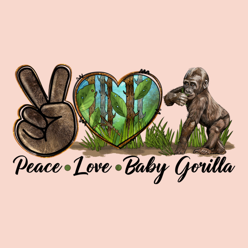 Peace Love Baby Gorilla Urban Hoodie by LillyAllenDesigns | Teevron