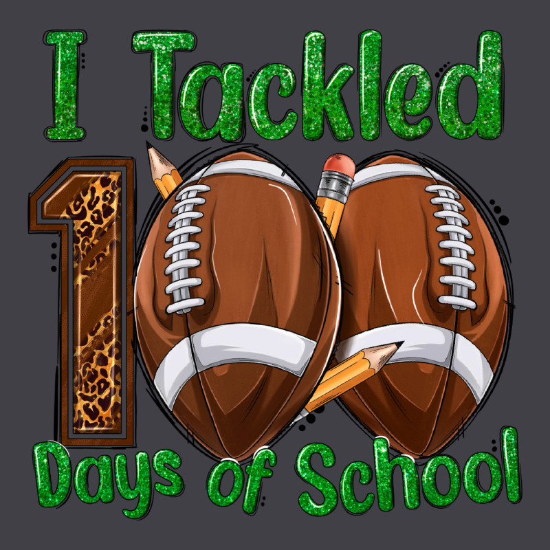 I Tackled 100 Days Of School Football Heavyweight Hoodie by texasbilliewilder | Teevron
