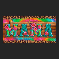 Mama Tie Dye License Plate Template Premium Hoodie | Teevron