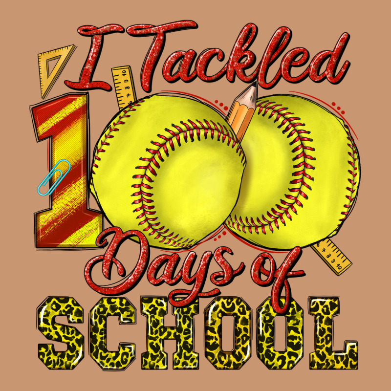 I Tackled 100days Of School Softball Heavyweight Hoodie by texasbilliewilder | Teevron