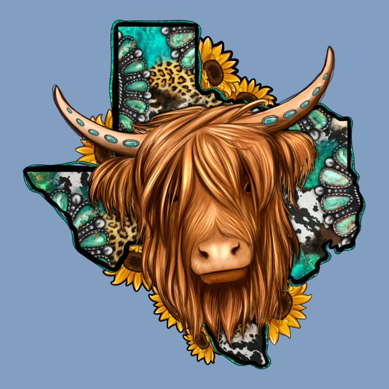 Texas Map Long Haired Shaggy Cow Urban Hoodie by Jasminsmagicworld | Teevron