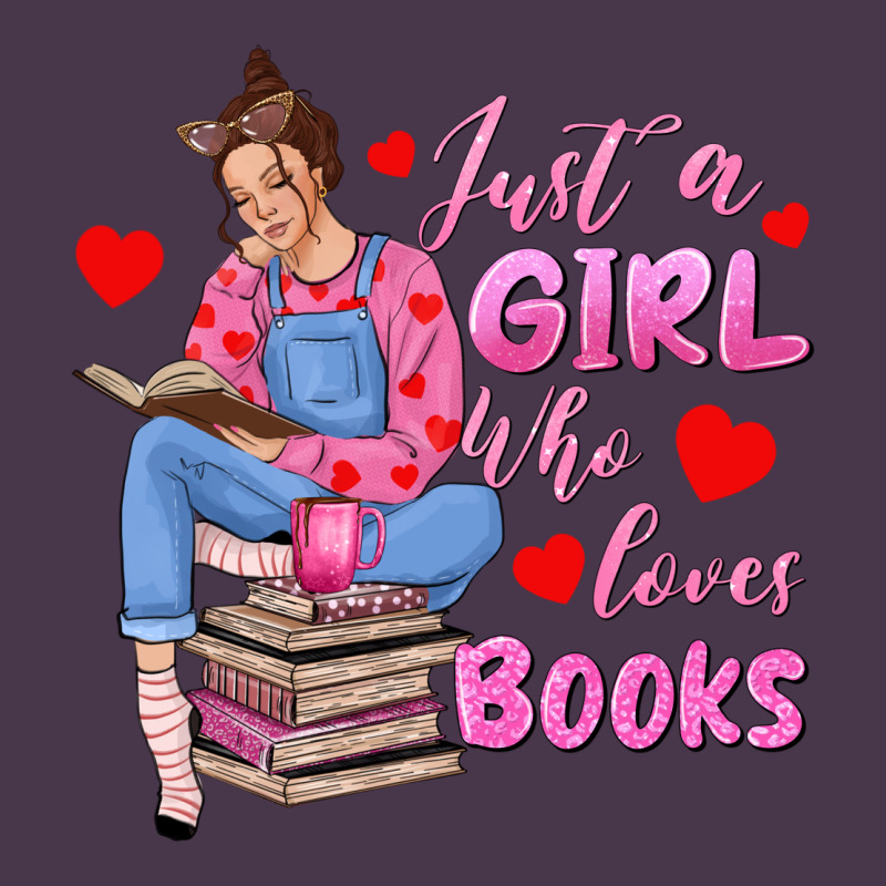 Just A Girl Who Loves Books Heavyweight Hoodie by texasbilliewilder | Teevron