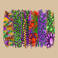 Mardi Gras Brush Strokes King Cake And Craw Fish Heavyweight Hoodie | Teevron