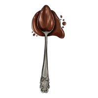 spoon with chocolate | Teevron