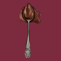 Spoon With Chocolate Premium Hoodie | Teevron