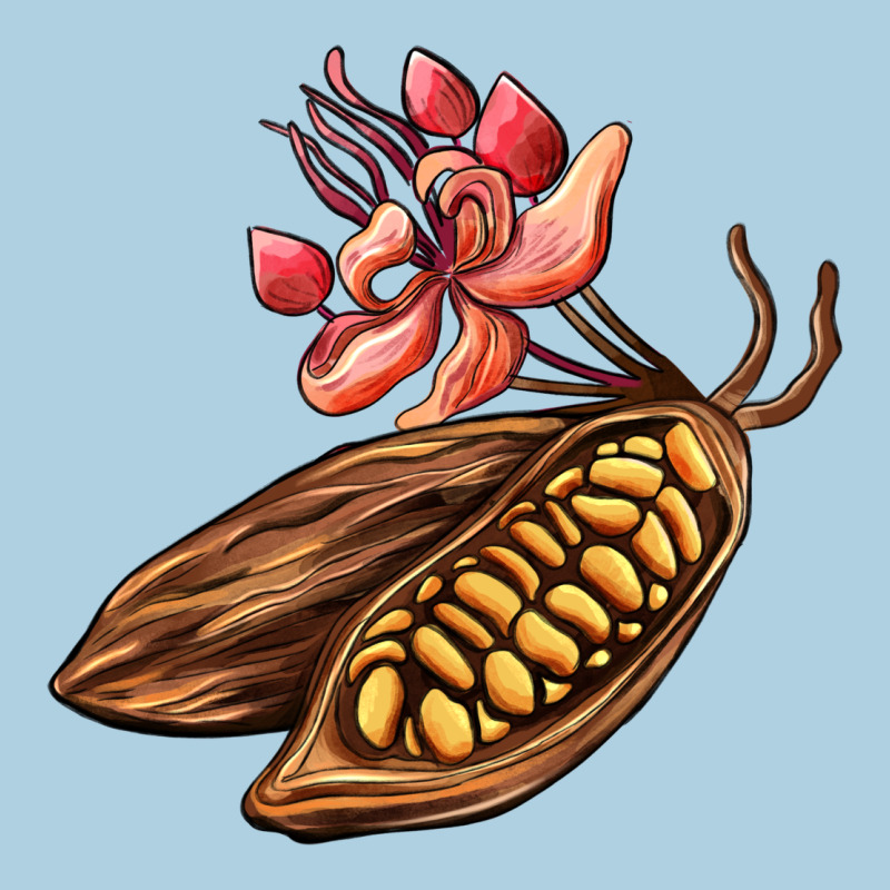 Cacao Beans And Flowers Premium Hoodie by AdoDesignShop | Teevron