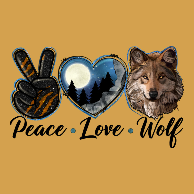 Peace Love Wolf Head Urban Hoodie by LillyAllenDesigns | Teevron