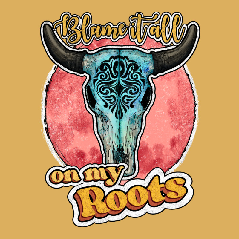 Blame It All On My Roots Bull Skull Black Premium Hoodie by JahusDesignShop | Teevron