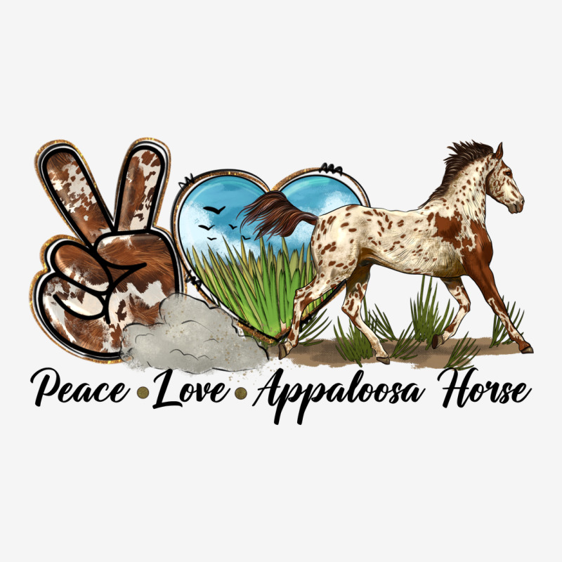 Peace Love Appaloosa Horse Urban Hoodie by LillyAllenDesigns | Teevron