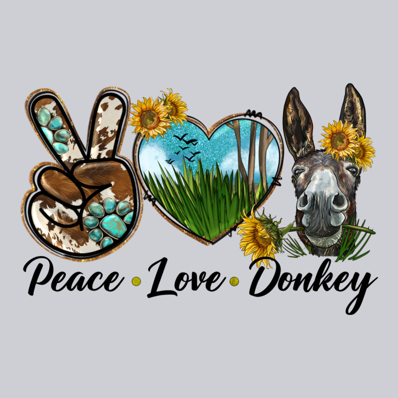 Peace Love Donkey Head Urban Hoodie by LillyAllenDesigns | Teevron