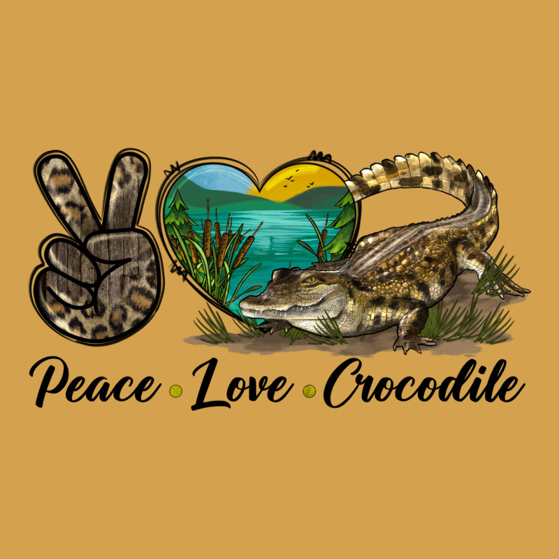 Peace Love Crocodile Urban Hoodie by LillyAllenDesigns | Teevron