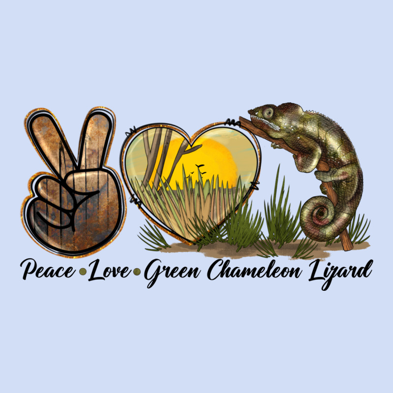 Peace Love Green Chameleon Lizard Urban Hoodie by LillyAllenDesigns | Teevron