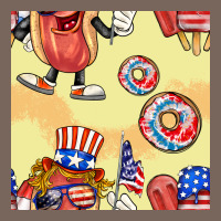 Patriotic Hotdog Ice Cream Donat Premium Hoodie | Teevron