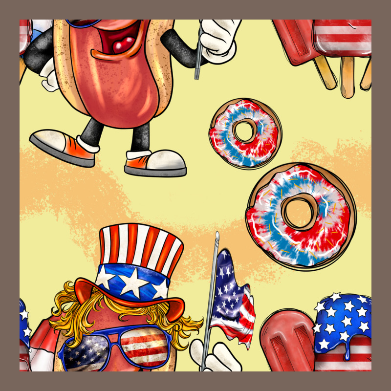 Patriotic Hotdog Ice Cream Donat Premium Hoodie by BundleAndBundleShop | Teevron
