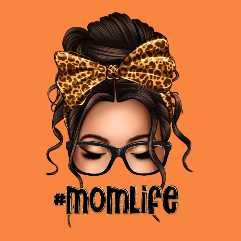Caucasian Leopard Messy Bun Mom Life Premium Sweatshirt by texasbilliewilder | Teevron