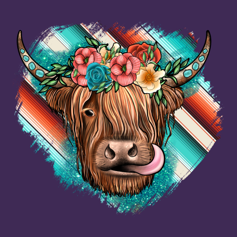 Highland Cow Serape Premium Hoodie by JahusDesignShop | Teevron