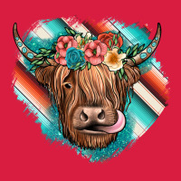 Highland Cow Serape Premium Hoodie | Teevron