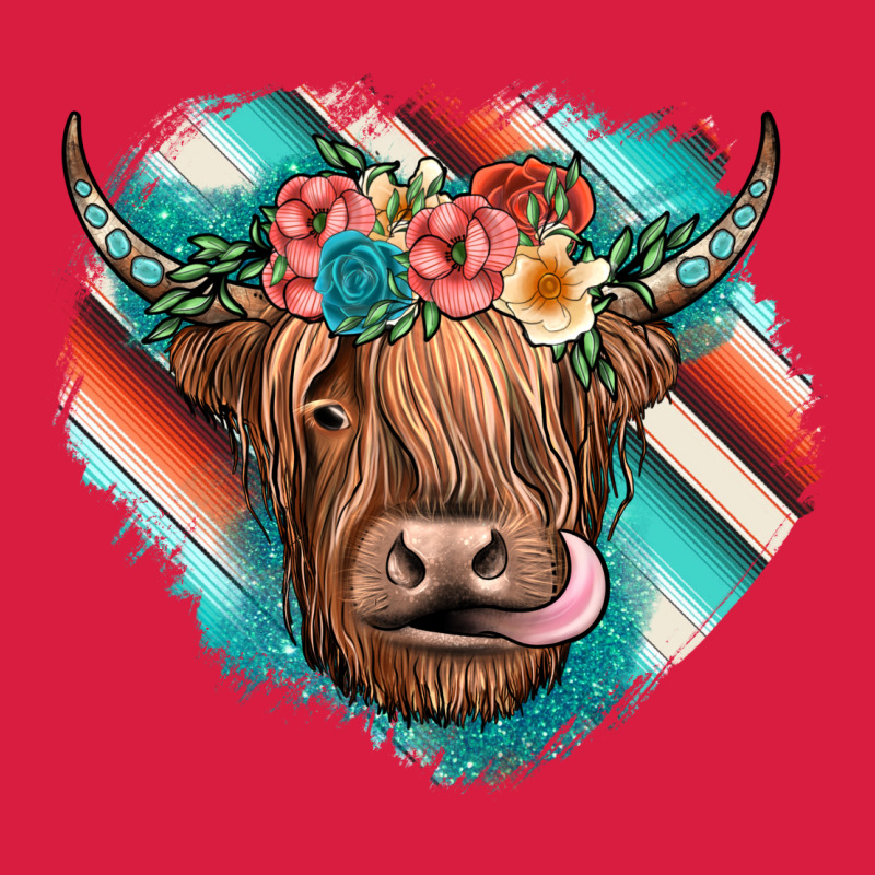 Highland Cow Serape Premium Hoodie by JahusDesignShop | Teevron
