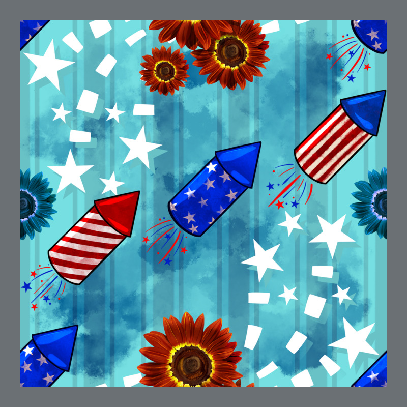 Patriotic Fireworks And Sunflower Premium Hoodie by BundleAndBundleShop | Teevron