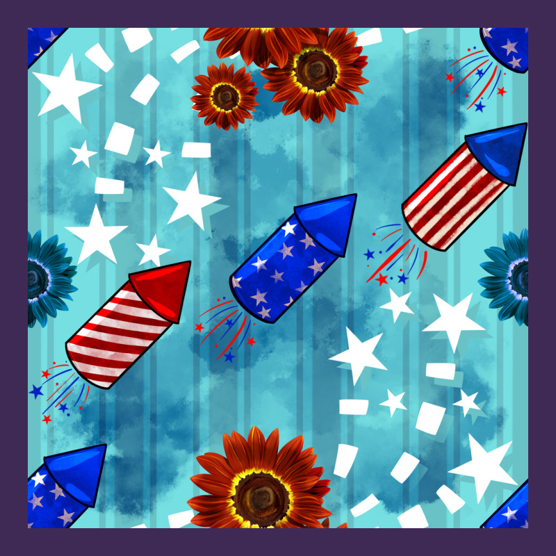 Patriotic Fireworks And Sunflower Premium Hoodie by BundleAndBundleShop | Teevron