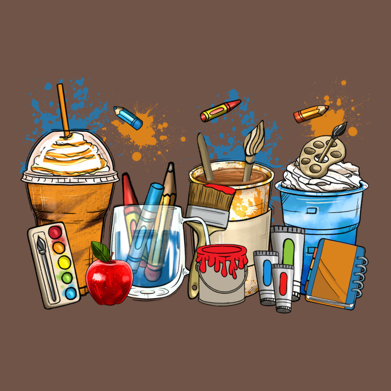 Art Teacher Coffee Cups Premium Sweatshirt by Zillion Design Studio | Teevron