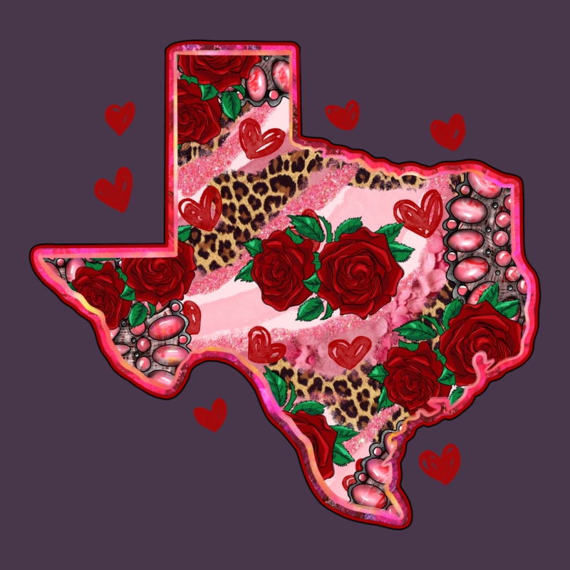 Valentine' S Day Texas Map With Roses Heavyweight Hoodie by RanaPortraitStore | Teevron
