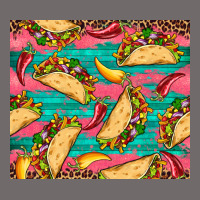 Mexican Taco Paper Glitter Leopard Wooden Urban Heavy Tee | Teevron