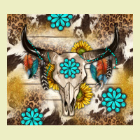 Cowhide Leopard Bull Skull Gemstone Urban Hoodie | Teevron