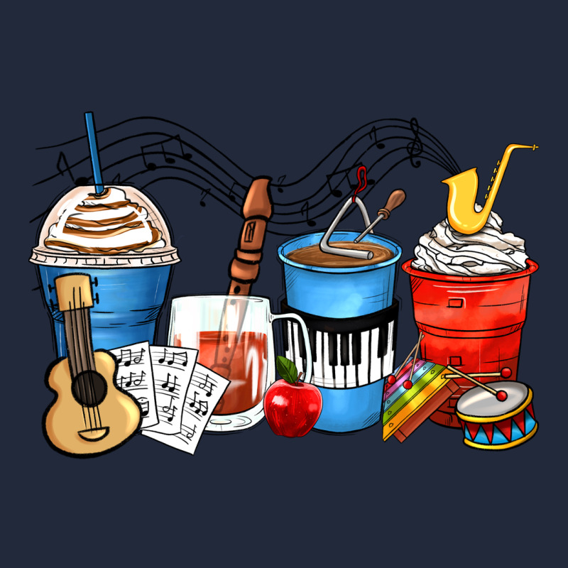 Music Teacher Coffee Cups Premium Sweatshirt by Zillion Design Studio | Teevron