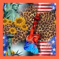 Statue Of Liberty American Flag Premium Hoodie | Teevron