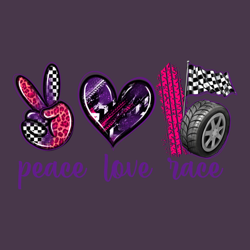 Peace Love Race Heavyweight Hoodie by texasbilliewilder | Teevron