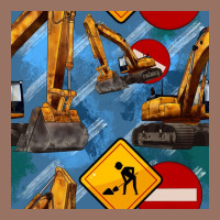 Excavator Seamless Pattern Premium Hoodie | Teevron