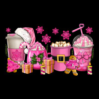 Pink Christmas Coffee Cups Premium Sweatshirt | Teevron