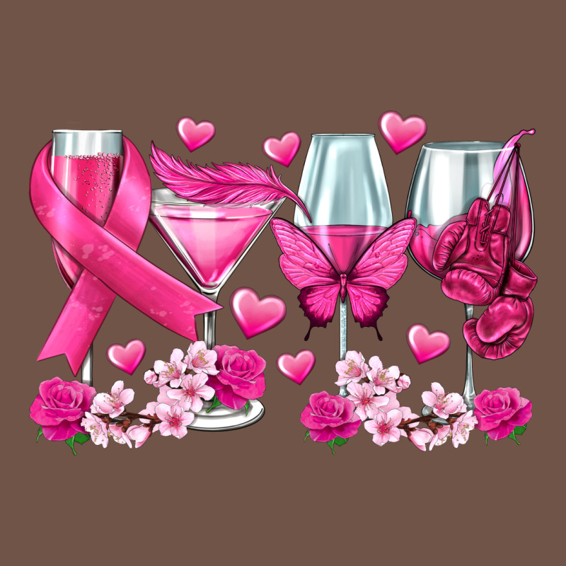 Breast Cancer Wine Glasses Premium Sweatshirt by texasbilliewilder | Teevron
