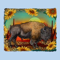 Western Bison With Sunset Background Classic Tee | Teevron