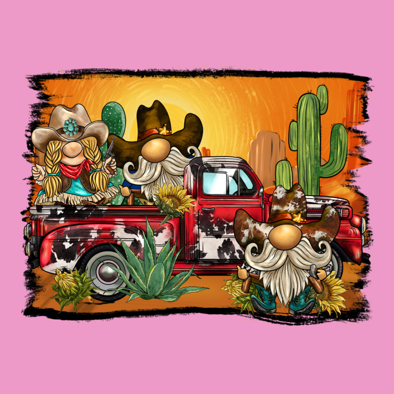 Western Truck Cowboy Gnome Background Urban Hoodie by BarkalooDesign | Teevron