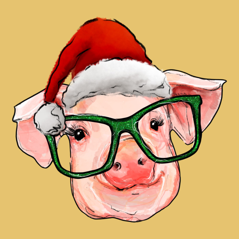 Christmas Pig With Santa Claus Hat Premium Sweatshirt by RanaPortraitStore | Teevron
