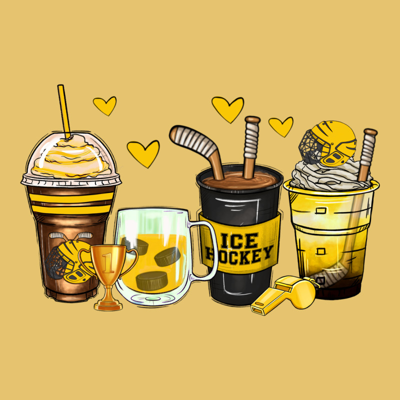 Ice Hockey Coffee Cups Premium Sweatshirt by Zillion Design Studio | Teevron