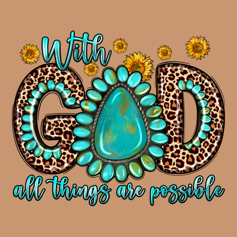 With God All Things Are Possible Gemstone Heavyweight Hoodie by Zillion Design Studio | Teevron