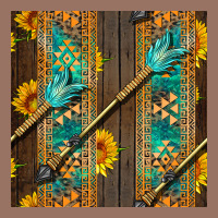 Aztec And Sunflowers Premium Hoodie | Teevron