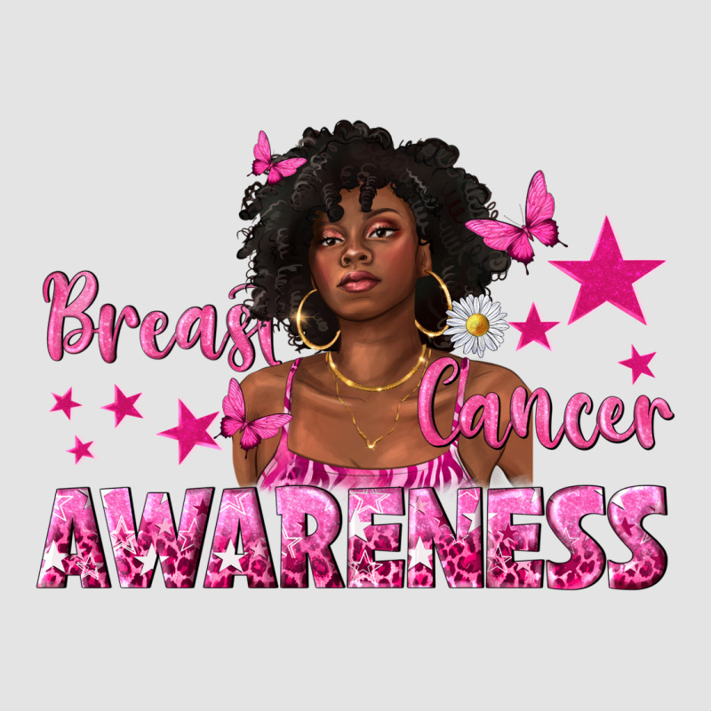 Breast Cancer Awareness With Afro Woman Premium Sweatshirt by texasbilliewilder | Teevron