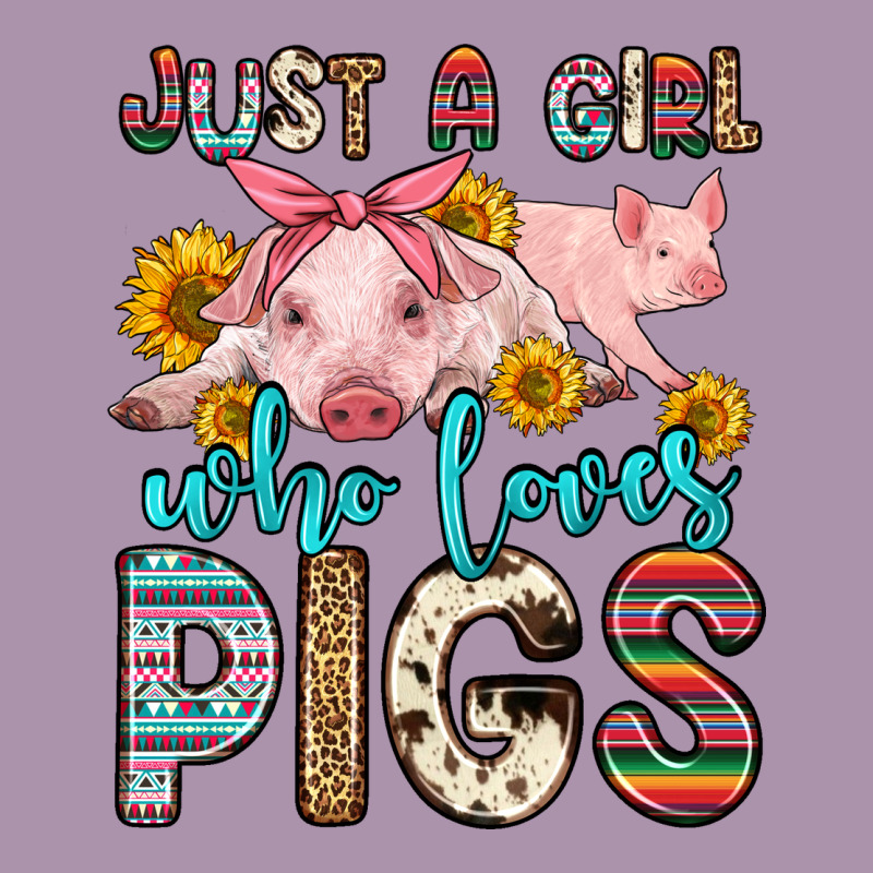 Just A Girl Who Loves Pigs Heavyweight Hoodie by Zillion Design Studio | Teevron