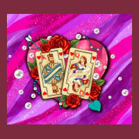 Valentines Day Playing Cards And Pearl Watercolor Premium Hoodie | Teevron