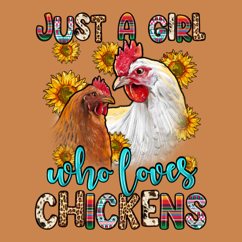Just A Girl Who Loves Chickens Heavyweight Hoodie by Zillion Design Studio | Teevron
